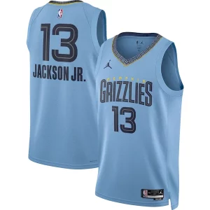 Fantastic Jaren Jackson Jr. Memphis Grizzlies Jordan Brand Unisex Swingman Jersey   Statement Edition   Light Blue perfect for showing team spirit