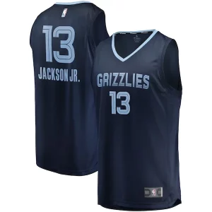 Superb Jaren Jackson Jr. Memphis Grizzlies Replica Fast Break Jersey   Navy   Icon Edition to elevate your game - day look