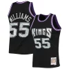 Exquisite Jason Williams Sacramento Kings 2000/01 Hardwood Classics NBA 75th Anniversary Diamond Swingman Jersey   Black to elevate your game - day look