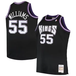 Magnificent Jason Williams Sacramento Kings Big & Tall 2000/01 Hardwood Classics Swingman Jersey   Black to stand out at the arena