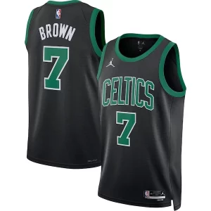 Magnificent Jaylen Brown Boston Celtics Jordan Brand Unisex Swingman Jersey   Statement Edition   Black to elevate your game - day look
