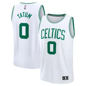 Premium Jayson Tatum Boston Celtics Fast Break Replica Player Jersey   Association Edition   White a must - have for collectors