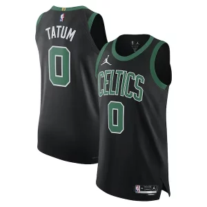 Superb Jayson Tatum Boston Celtics Jordan Brand Authentic Player Jersey   Statement Edition   Black a must - have for collectors