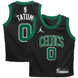 Gorgeous Jayson Tatum Boston Celtics Jordan Brand Preschool 2022/23 Replica Jersey   Statement Edition   Black for ultimate sports enthusiasts