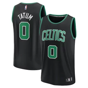 Magnificent Jayson Tatum Boston Celtics Fast Break Replica Player Jersey   Statement Edition   Black for ultimate sports enthusiasts