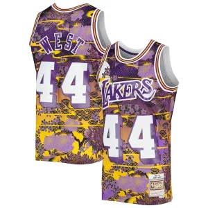 Magnificent Jerry West Los Angeles Lakers 1971/72 Hardwood Classics Lunar New Year Swingman Jersey   Purple to stand out at the arena