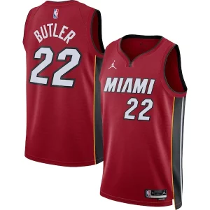 Stunning Jimmy Butler Miami Heat Jordan Brand Unisex Swingman Jersey   Statement Edition   Red perfect for showing team spirit