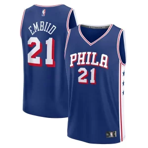 Fantastic Joel Embiid Philadelphia 76ers Fast Break Replica Player Jersey   Icon Edition   Royal for ultimate sports enthusiasts