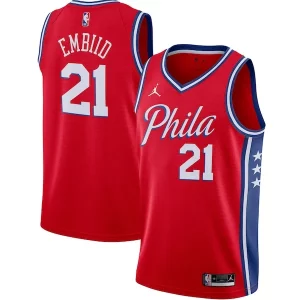 Gorgeous Joel Embiid Philadelphia 76ers Jordan Brand 2020/21 Swingman Jersey   Statement Edition   Red for ultimate sports enthusiasts