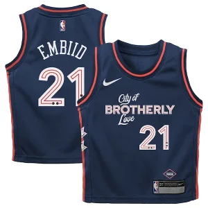 Charming Joel Embiid Philadelphia 76ers Nike Preschool Swingman Replica Jersey   City Edition   Navy for ultimate sports enthusiasts