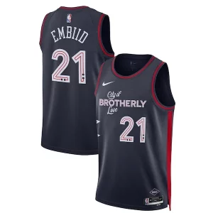 Exquisite Joel Embiid Philadelphia 76ers Nike Unisex 2023/24 Swingman Jersey   Navy   City Edition to stand out at the arena