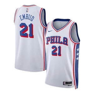 Superb Joel Embiid Philadelphia 76ers Nike Youth Swingman Jersey   Association Edition   White a must - have for collectors