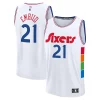 Premium Joel Embiid Philadelphia 76ers 2024/25 Fast Break Player Jersey   City Edition   White for ultimate sports enthusiasts