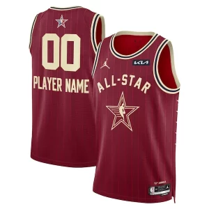 Stunning Jordan Brand Unisex 2024 NBA All Star Game Swingman Custom Jersey   Crimson to stand out at the arena