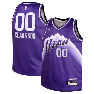 Superb Jordan Clarkson Utah Jazz Nike Youth Swingman Replica Jersey   City Edition   Purple for passionate basketball fans