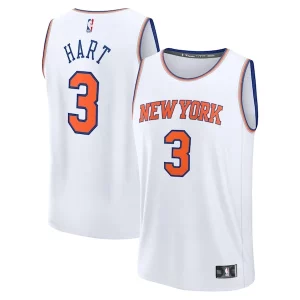 Charming Josh Hart New York Knicks Fast Break Replica Player Jersey   Association Edition   White for ultimate sports enthusiasts
