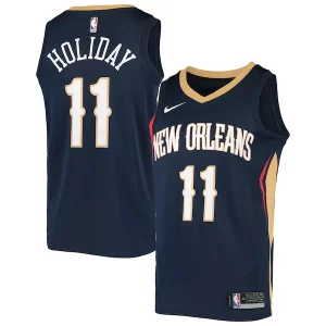 Charming Jrue Holiday New Orleans Pelicans Nike Swingman Jersey   Navy perfect for showing team spirit