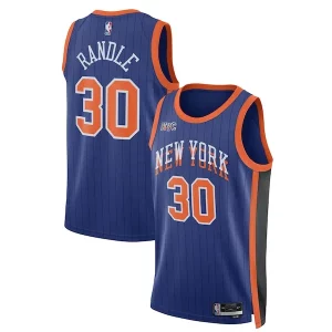 Superb Julius Randle New York Knicks Nike Unisex 2023/24 Swingman Jersey   Blue   City Edition to elevate your game - day look