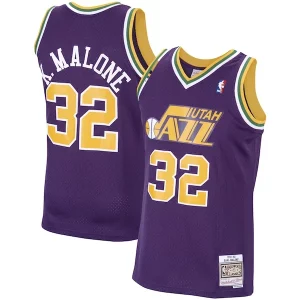 Fantastic Karl Malone Utah Jazz 1991/92 Hardwood Classics Swingman Jersey   Purple for ultimate sports enthusiasts