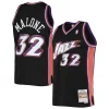 Charming Karl Malone Utah Jazz 2001/02 Hardwood Classics Swingman Jersey   Black perfect for showing team spirit