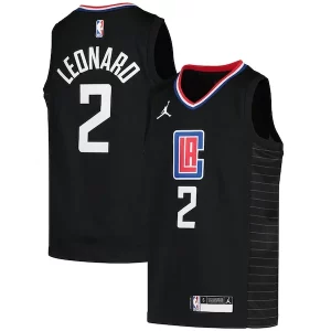 Premium Kawhi Leonard LA Clippers Jordan Brand Youth 2020/21 Swingman Player Jersey   Black   Statement Edition to stand out at the arena