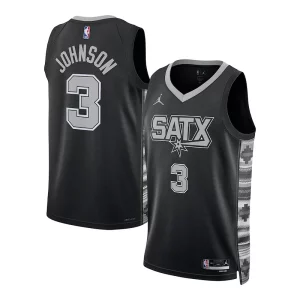 Superb Keldon Johnson San Antonio Spurs Jordan Brand Unisex Swingman Jersey   Statement Edition   Black for passionate basketball fans