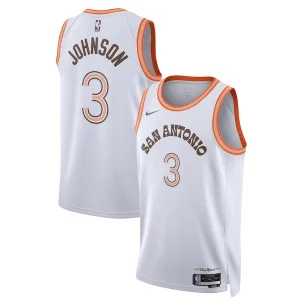 Magnificent Keldon Johnson San Antonio Spurs Nike Unisex 2023/24 Swingman Jersey   White   City Edition for ultimate sports enthusiasts