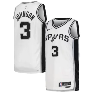 Premium Keldon Johnson San Antonio Spurs Nike Unisex Swingman Jersey   Association Edition   White/Black to stand out at the arena