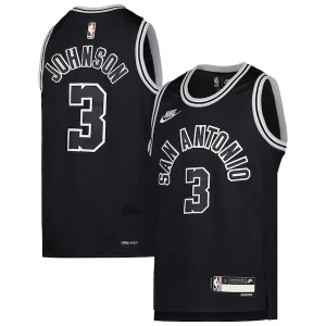 Exquisite Keldon Johnson San Antonio Spurs Nike Youth 2022/23 Swingman Jersey   Classic Edition   Black for passionate basketball fans