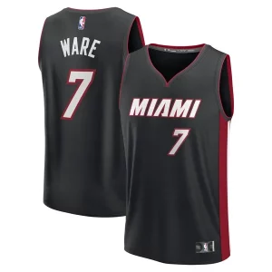 Gorgeous Kel'el Ware Miami Heat Fast Break Replica Player Jersey   Icon Edition   Black a must - have for collectors