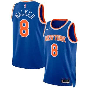 Charming Kemba Walker New York Knicks Nike Unisex Swingman Jersey   Icon Edition   Blue for passionate basketball fans