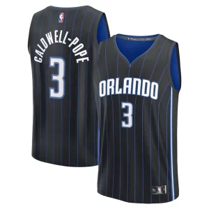 Superb Kentavious Caldwell Pope Orlando Magic Youth Fast Break Replica Player Jersey   Icon Edition   Black to elevate your game - day look
