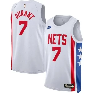 Exquisite Kevin Durant Brooklyn Nets Nike Swingman Jersey   Classic Edition   White to elevate your game - day look