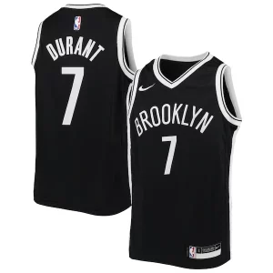Magnificent Kevin Durant Brooklyn Nets Nike Youth Swingman Jersey   Icon Edition   Black perfect for showing team spirit