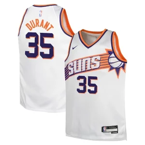 Stunning Kevin Durant Phoenix Suns Nike Youth Swingman Jersey   Association Edition   White perfect for showing team spirit
