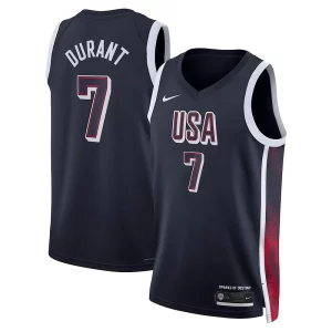 Premium Kevin Durant USA #7 Nike 2024 Swingman Player Jersey   Navy perfect for showing team spirit