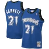 Magnificent Kevin Garnett Minnesota Timberwolves 2001/02 Hardwood Classics Swingman Jersey   Blue to stand out at the arena