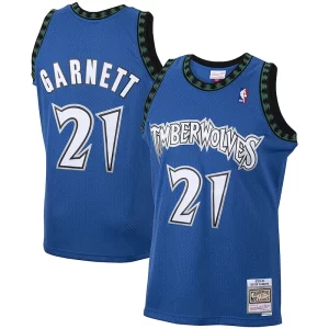 Magnificent Kevin Garnett Minnesota Timberwolves 2001/02 Hardwood Classics Swingman Jersey   Blue to stand out at the arena