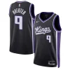 Fantastic Kevin Huerter Sacramento Kings Nike Unisex Swingman Jersey   Association Edition   Black for passionate basketball fans