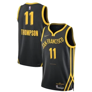 Gorgeous Klay Thompson Golden State Warriors Nike Unisex 2023/24 Swingman Jersey   Black   City Edition perfect for showing team spirit