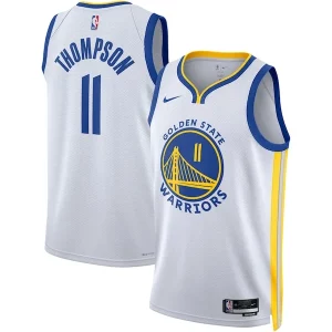 Superb Klay Thompson Golden State Warriors Nike Unisex Swingman Jersey   Association Edition   White/Royal to elevate your game - day look