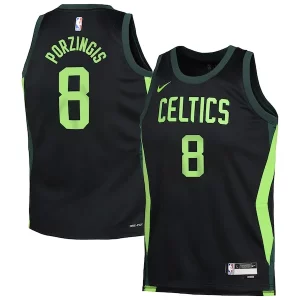 Gorgeous Kristaps Porzingis Boston Celtics Nike Youth 2024/25 Swingman Player Jersey   City Edition   Black to stand out at the arena