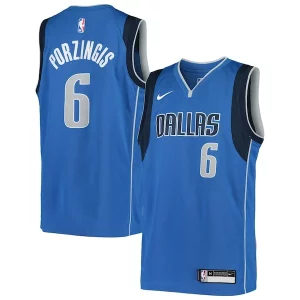 Stunning Kristaps Porzingis Dallas Mavericks Nike Youth Swingman Jersey   Icon Edition   Blue perfect for showing team spirit