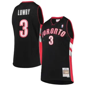 Gorgeous Kyle Lowry Toronto Raptors 2001/02 Hardwood Classics Swingman Jersey   Black to stand out at the arena