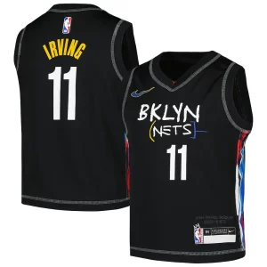 Magnificent Kyrie Irving Brooklyn Nets Nike Preschool 2020/21 Swingman Jersey   City Edition   Black to stand out at the arena