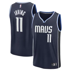 Exquisite Kyrie Irving Dallas Mavericks Fast Break Replica Player Jersey   Statement Edition   Navy to stand out at the arena