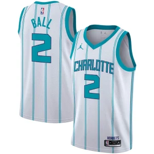 Superb LaMelo Ball Charlotte Hornets Jordan Brand 2020/21 Swingman Player Jersey   Association Edition   White perfect for showing team spirit