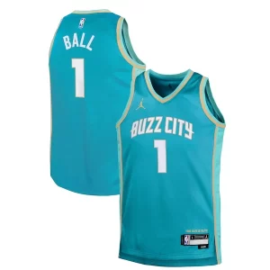 Gorgeous LaMelo Ball Charlotte Hornets Jordan Brand Youth Swingman Replica Jersey   City Edition   Teal a must - have for collectors