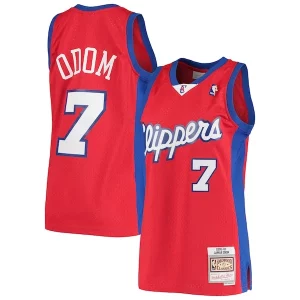 Superb Lamar Odom LA Clippers 2000/01 Hardwood Classics Swingman Jersey   Red a must - have for collectors