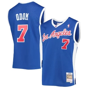 Exquisite Lamar Odom LA Clippers 2001/02 Hardwood Classics Swingman Jersey   Royal for passionate basketball fans